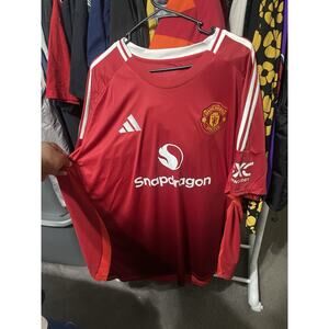 Size 4XL- Adidas 24/25 Manchester United Home Jersey